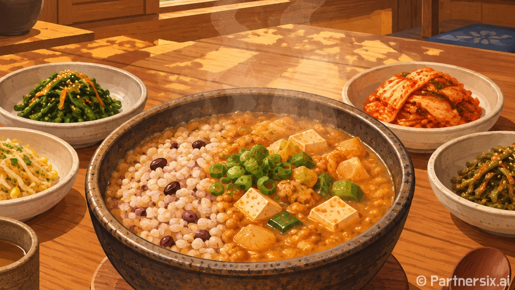 괴산 대하식당 보리밥과 청국장 맛집