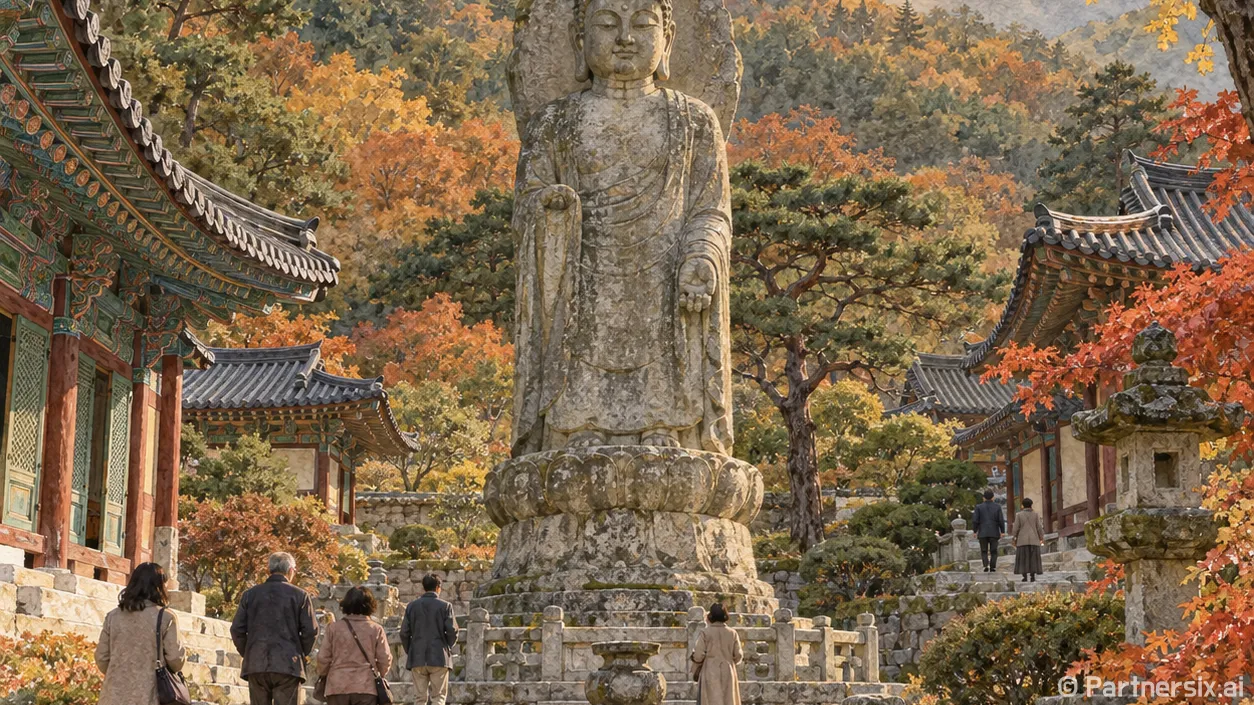 진천 용화사 고요한 가을