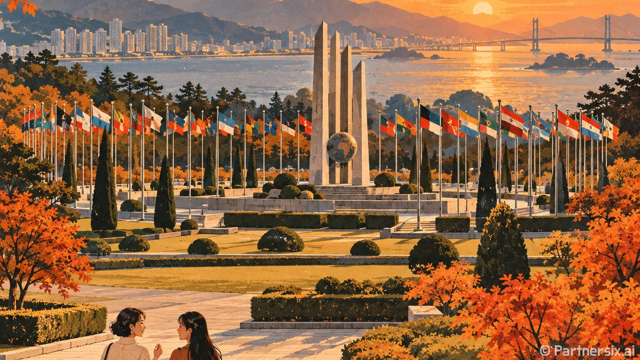 만국기 따라 걷는 평화광장