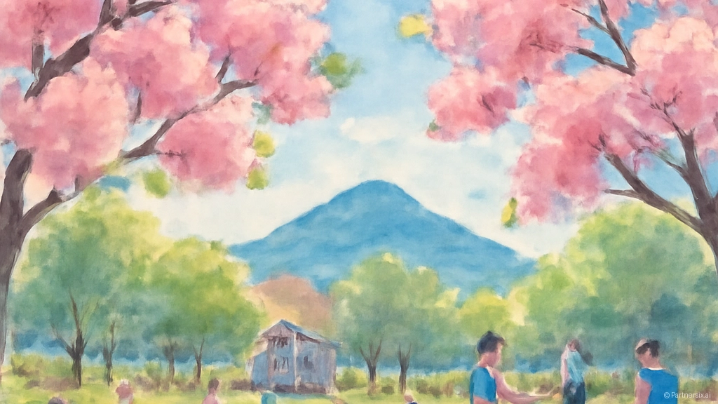 당진 남산공원 겹벚꽃, 늦봄의 특별한 풍경