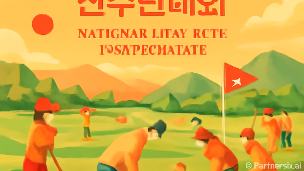 계룡서 펼쳐진 전국 파크골프 대회 현장