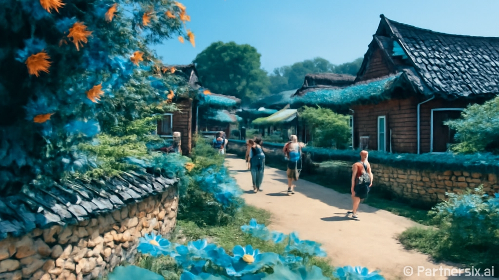 아산 외암민속마을 능소화와 연꽃의 계절