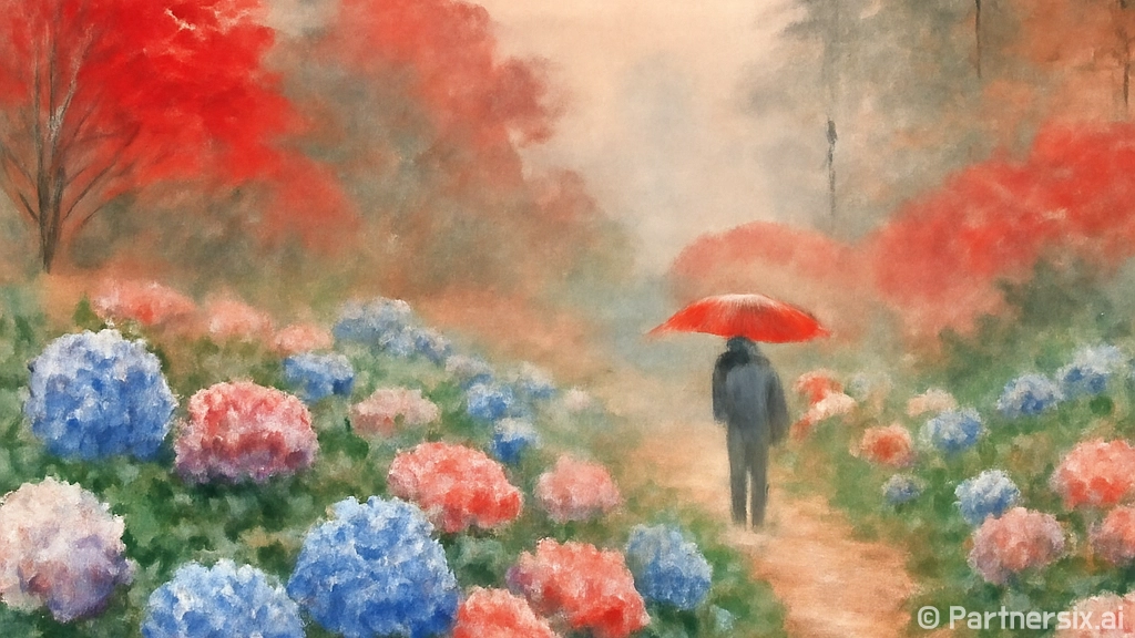 비 내리는 안면도수…