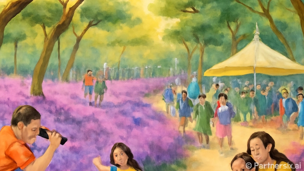 서천 장항송림산림욕장 맥문동 꽃축제 명소