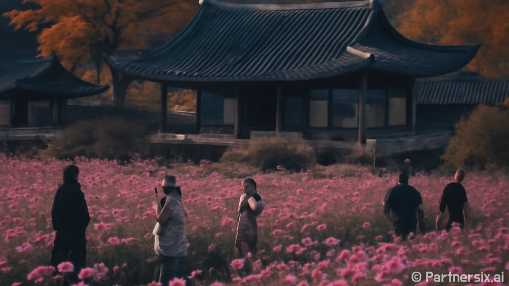 논산 돈암서원, 가을 코스모스 만개한 풍경