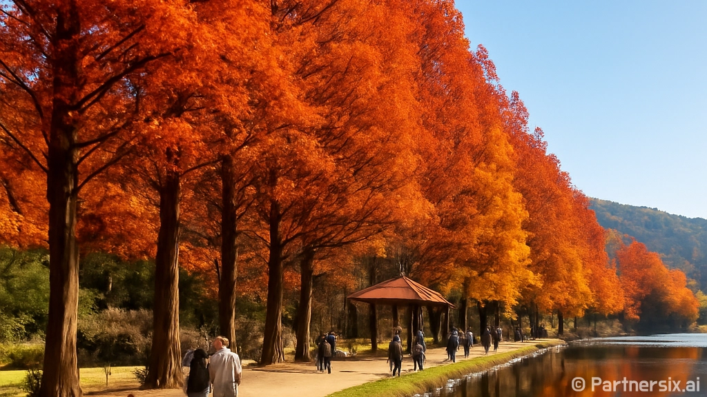 계룡 입암저수지 가을 풍경 산책