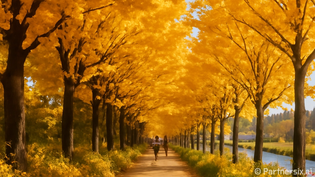 아산 곡교천 은행나무길, 11월 황금빛 가을 산책