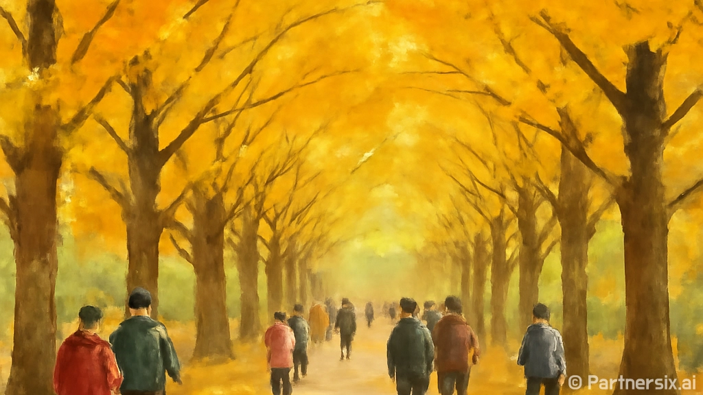 아산 곡교천 은행나…