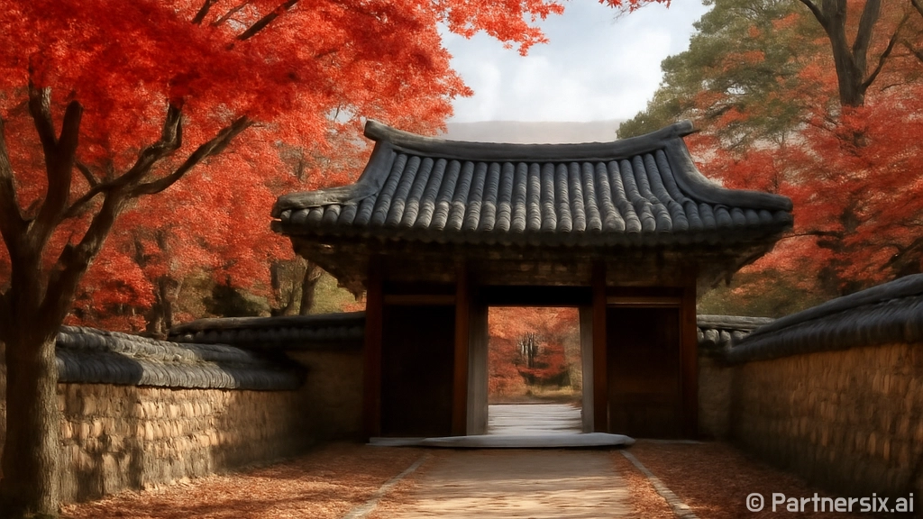 늦가을 현충사, 충절의 길을 걷다