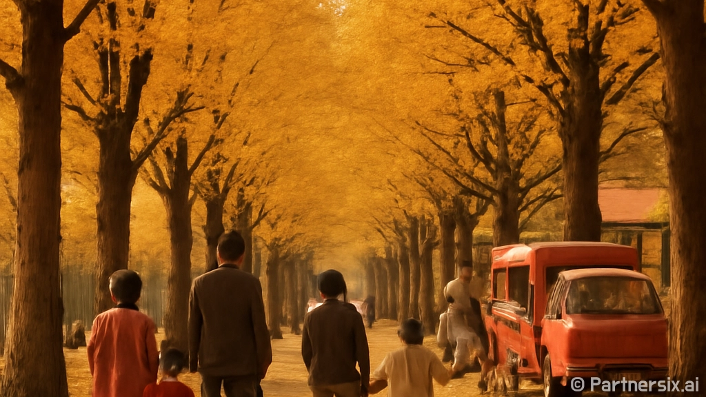 아산 은행나무길, …