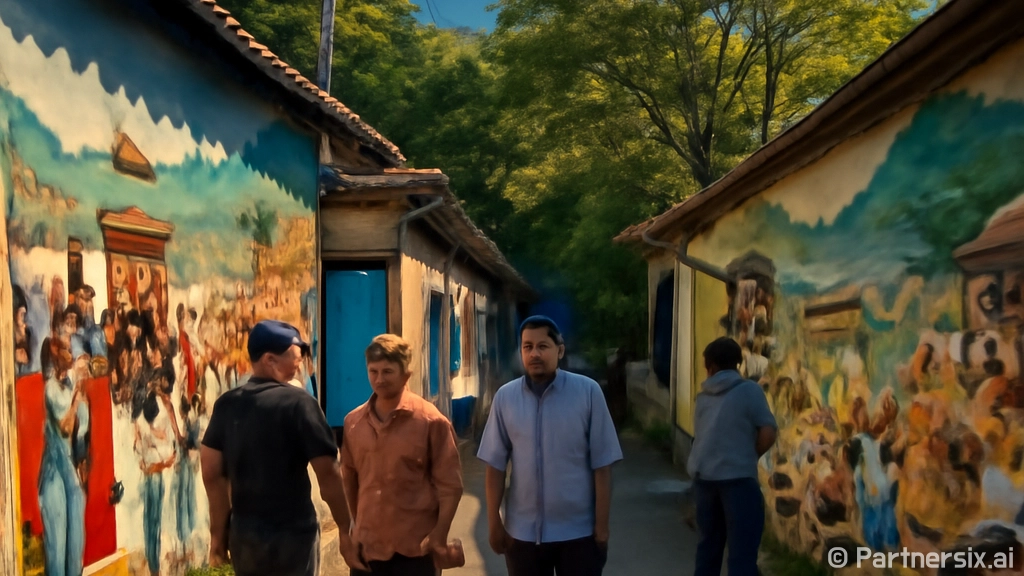 천안 미나릿길 벽화…