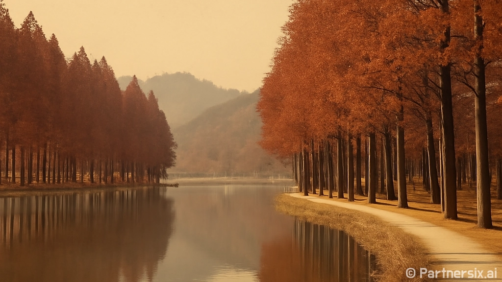 계룡 입암수변공원 초겨울 산책 명소