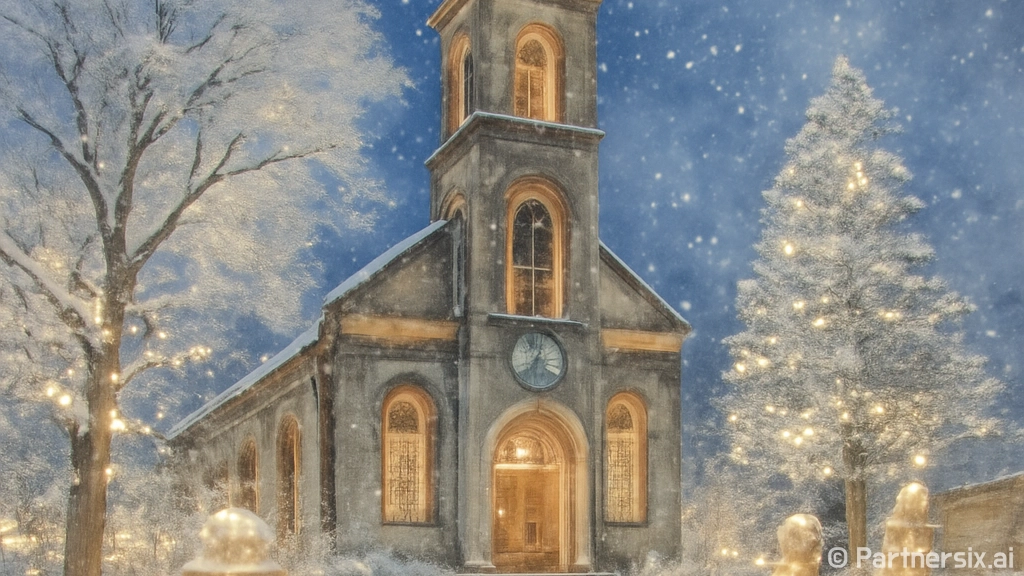 아산 공세리성당 크리스마스 빛의 향연