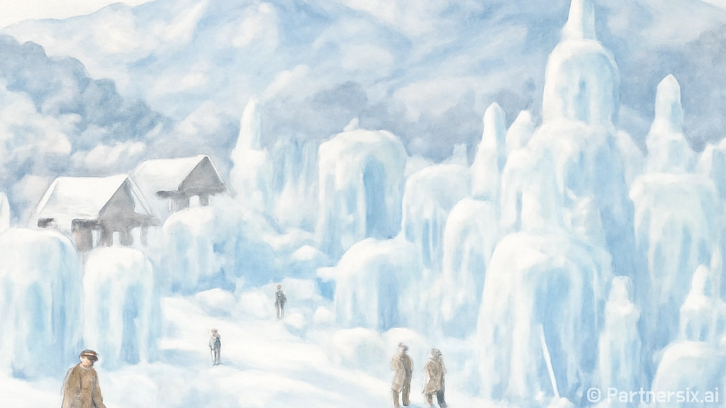 칠갑산 얼음분수축제 겨울밤의 매력