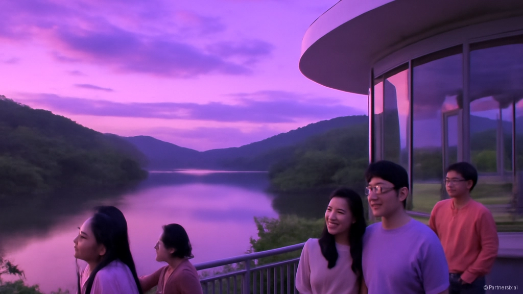 예당호 전망대에서 …