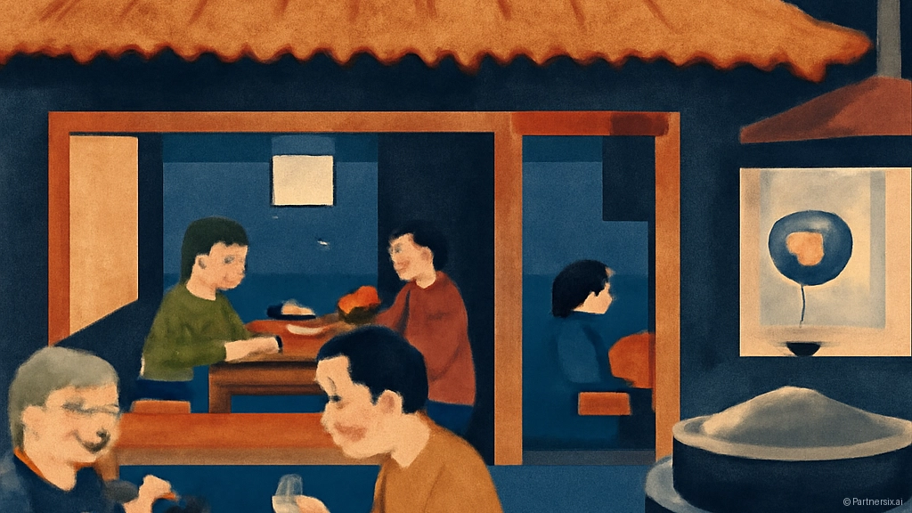 70년 전통 공주 초가집 보리밥과 수육