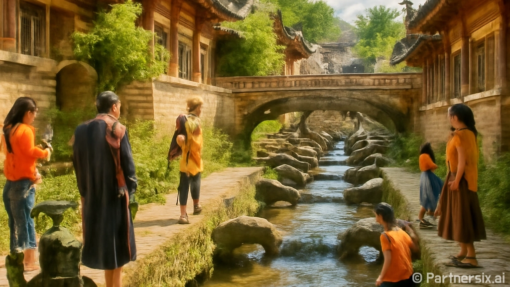 공주 제민천 골목길…