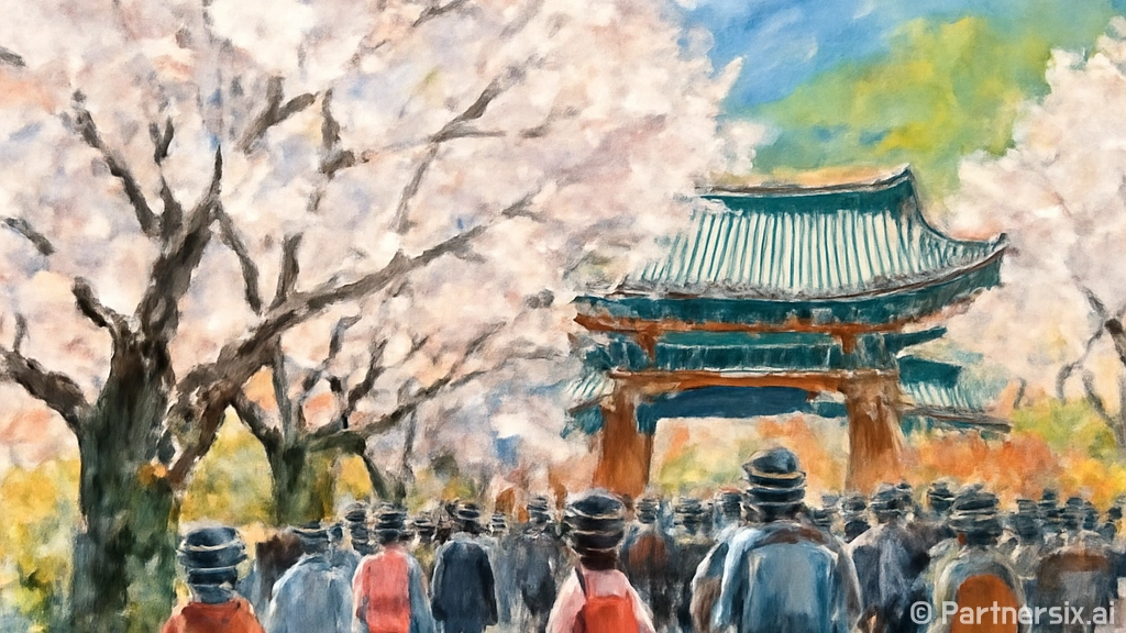 공주 동학사 벚꽃축…