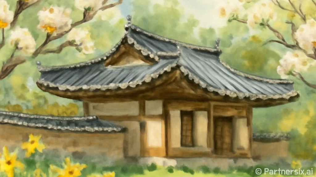 예산 고택 봄꽃과 …