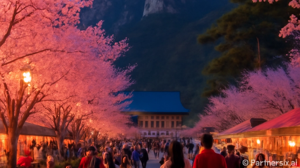 계룡산 벚꽃축제 현…