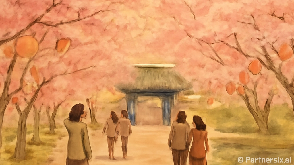 서산 문수사 겹벚꽃…