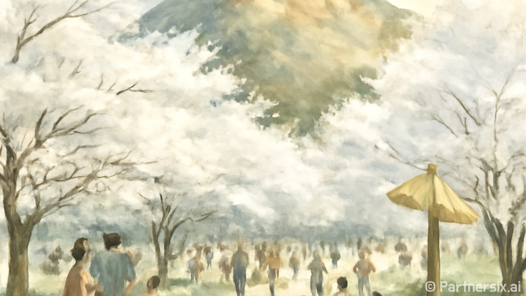 계룡 향적산 봄꽃 축제 현장