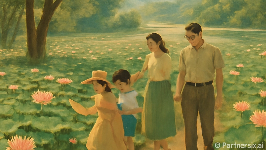 초여름 합덕제, 연…
