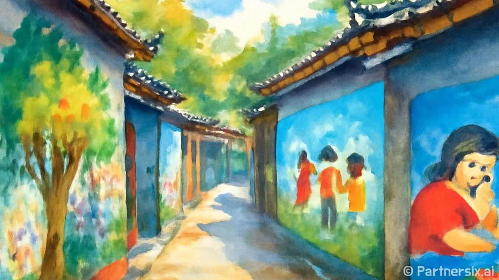 천안 미나릿길 벽화…