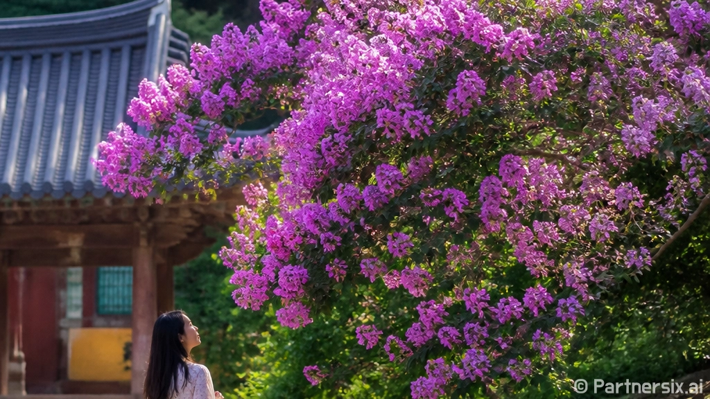 아산 모선사 배롱나…