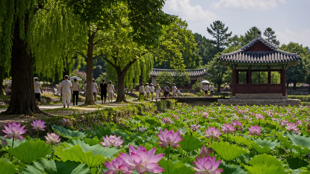 당진 골정저수지, 여름 연꽃과 역사 산책 명소