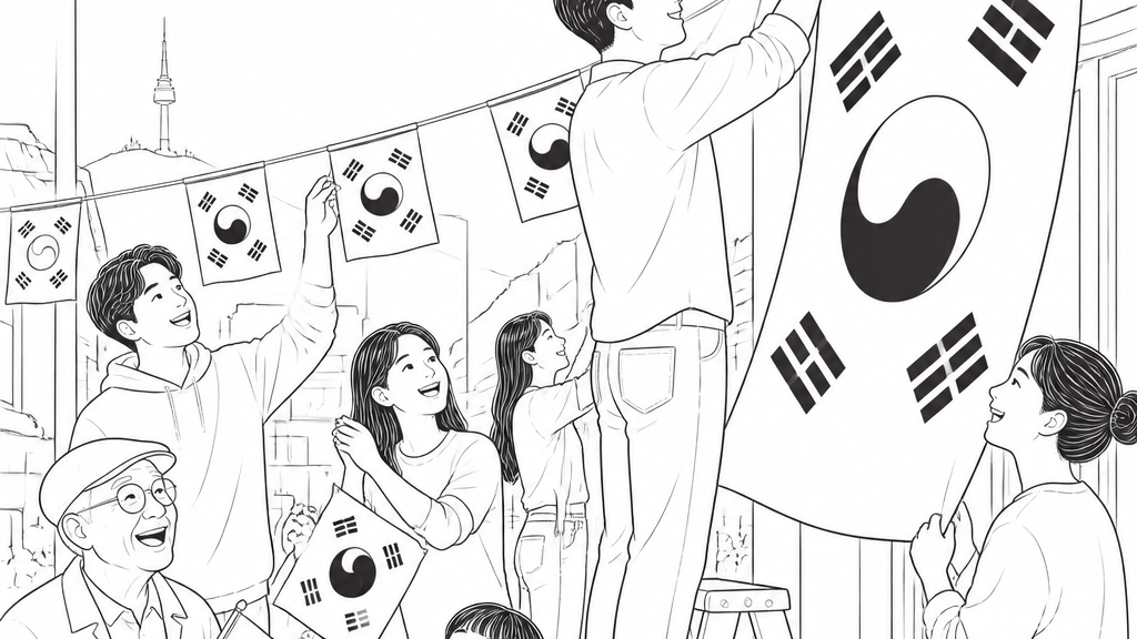 예산군, 광복절 태극기 달기 운동 전개