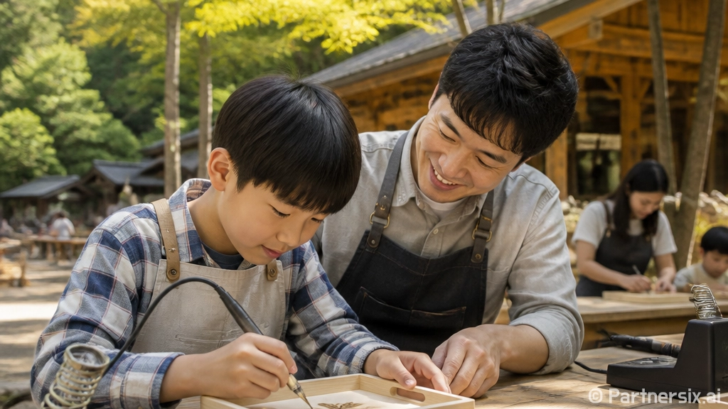 아산 영인산 산림박물관, 셔틀로 즐기는 무료 목공 체험