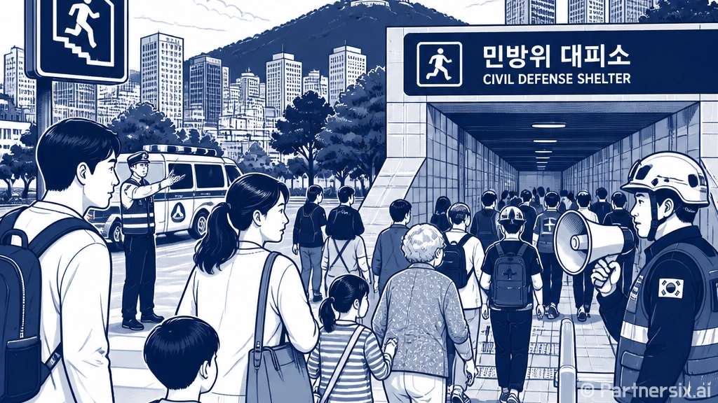 8월 20일 전국 민방위 훈련, 공습경보 대피 요령