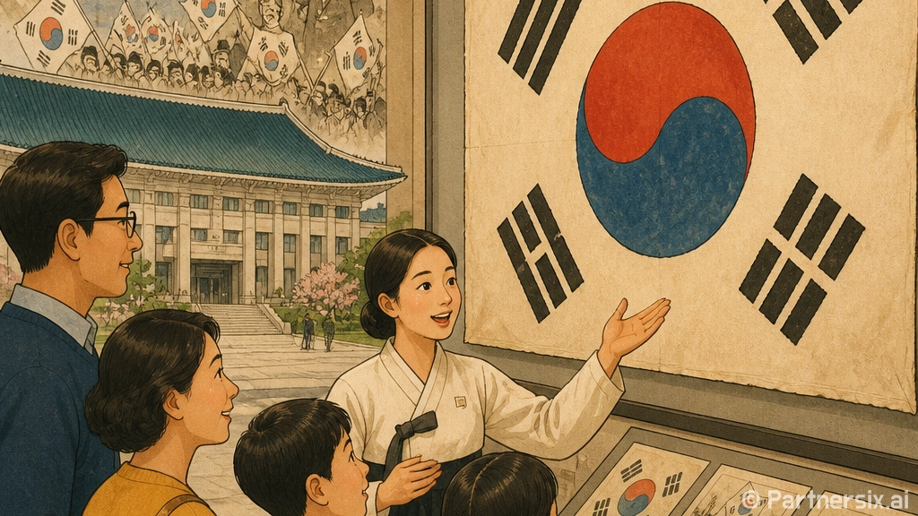 90년 벽 속 태극…