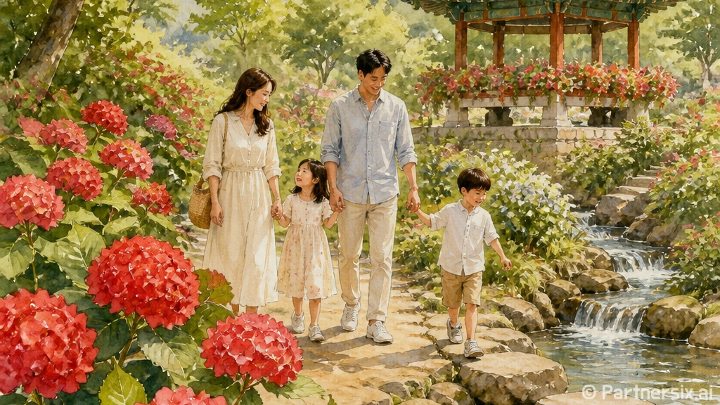 공주 유구색동수국정…