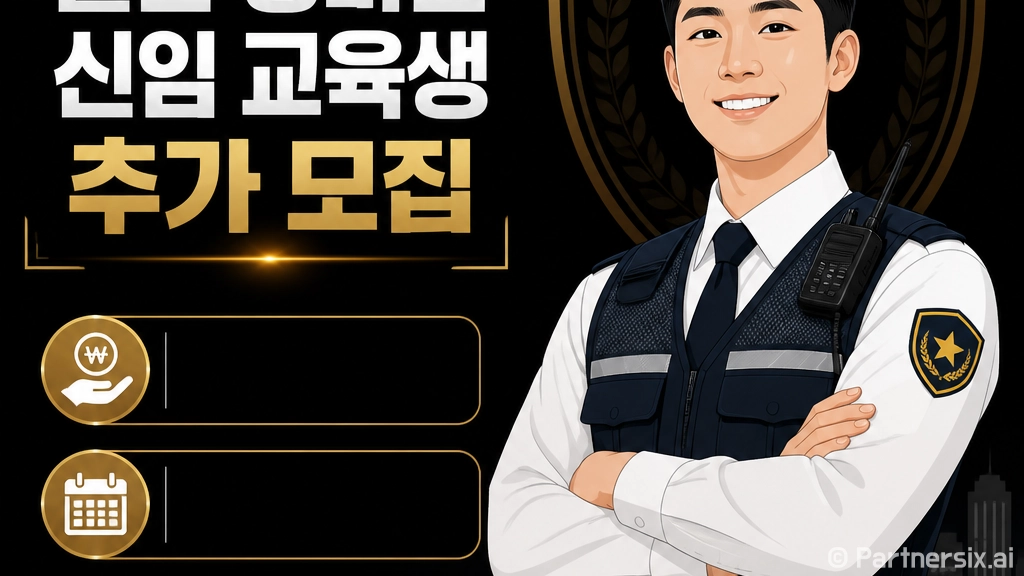 서산시 일반 경비원…
