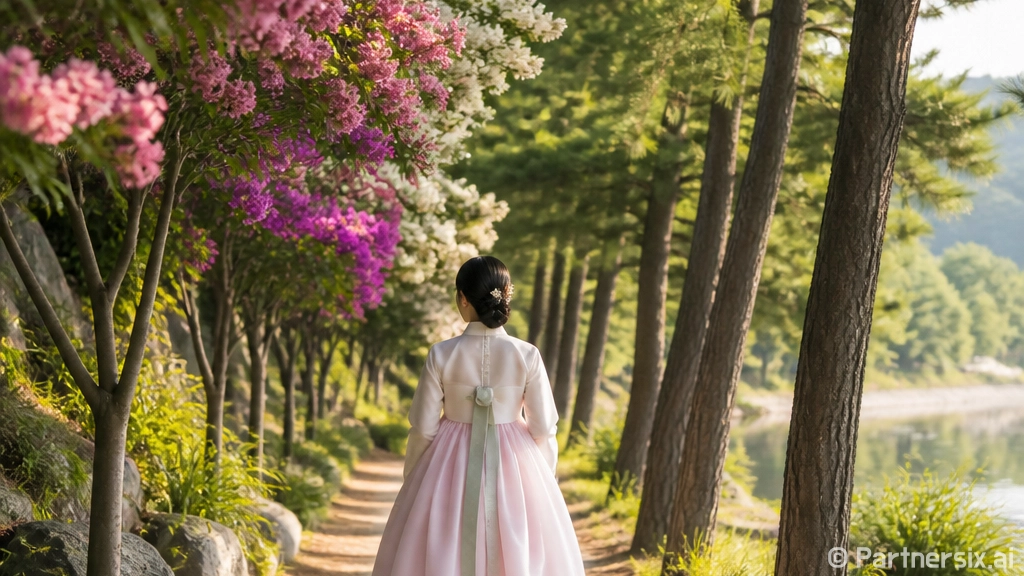 한여름 공주 고마나루 배롱나무 꽃길 산책