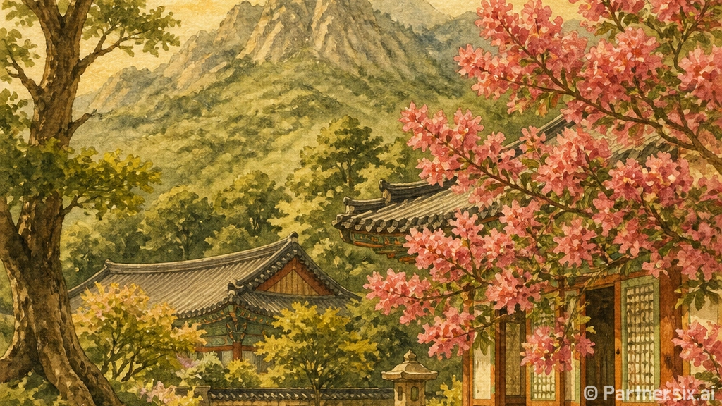 공주 신원사 배롱나…