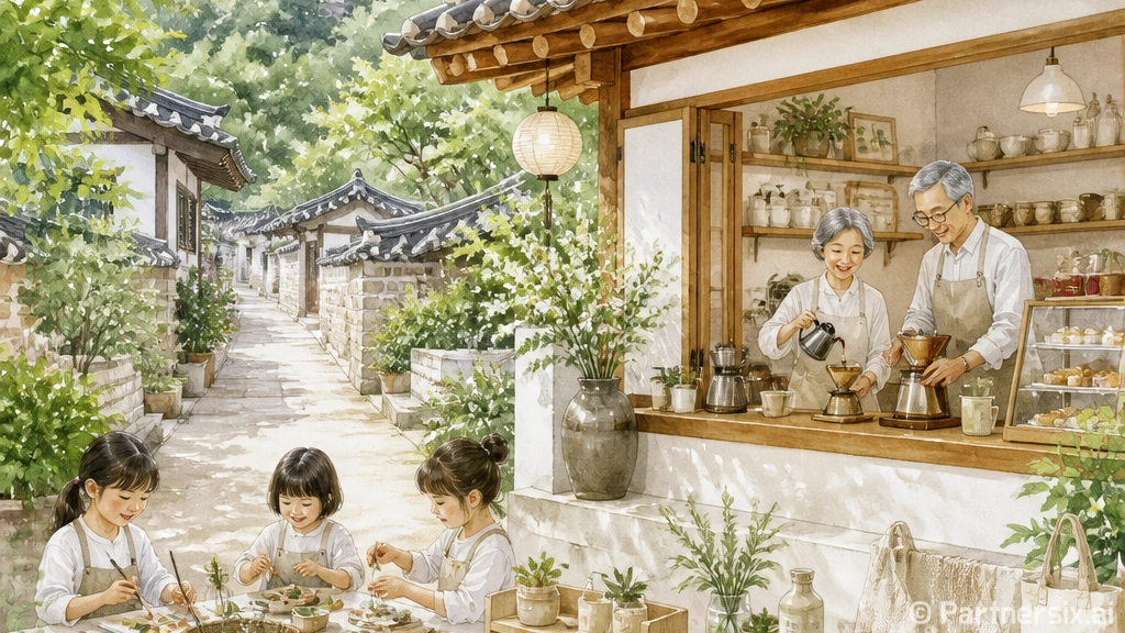 공산성 한옥 카페와 착한 소비의 만남