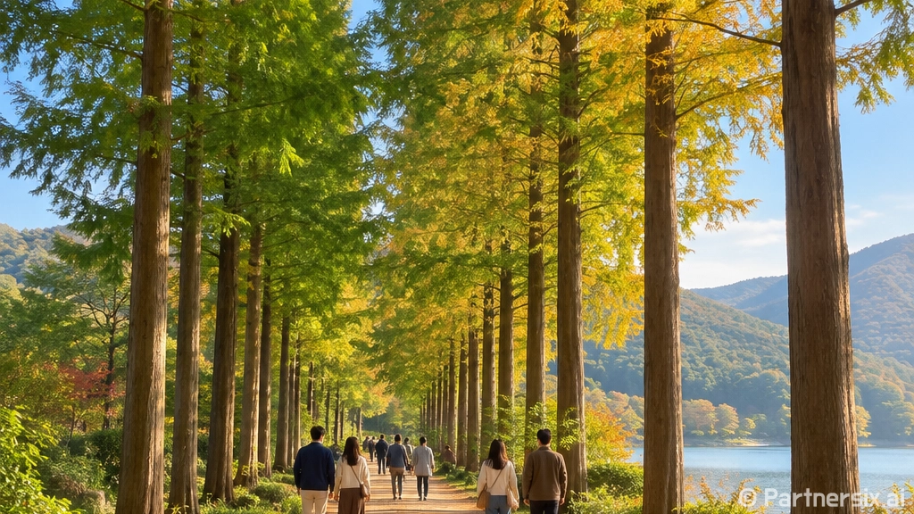 온빛수목원 가을 산…