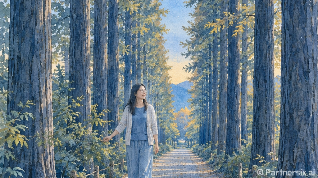 초록길 따라 걷는 힐링 산책