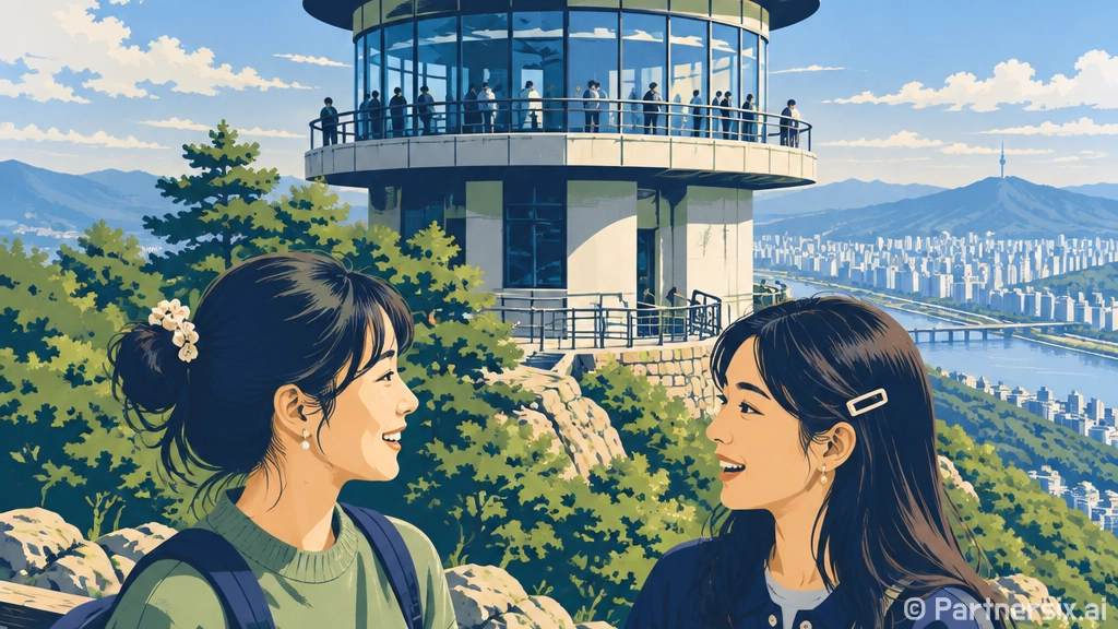 차로 오르는 백월산…