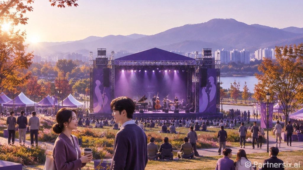 천안삼거리공원 가을 재즈축제 현장