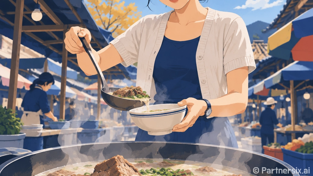 5천 원 국밥의 진한 정성, 홍동집 할머니