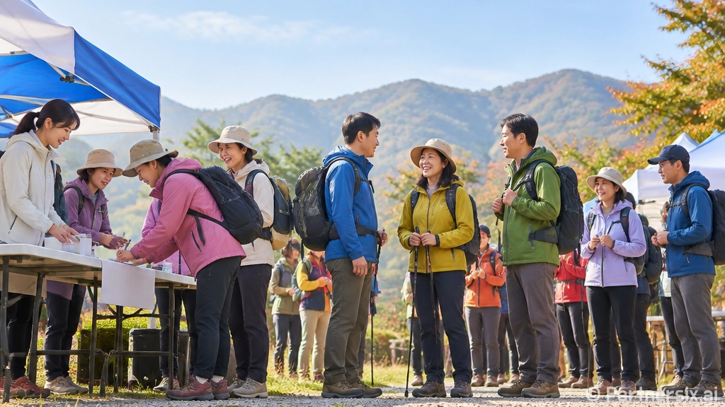 논산 충효예길 걷기대회 현장