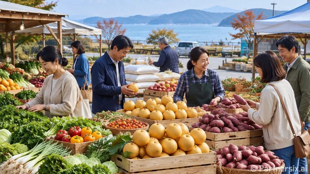 서해안고속도로 행담도휴게소 당진 농특산물 만남