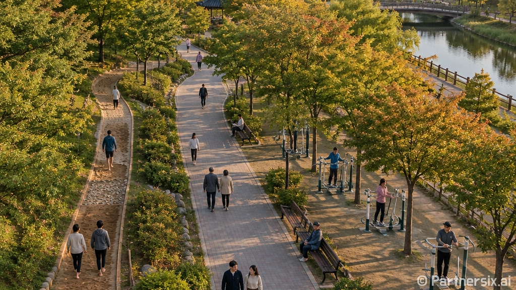 홍성 대교공원, 도심 속 건강 산책 명소