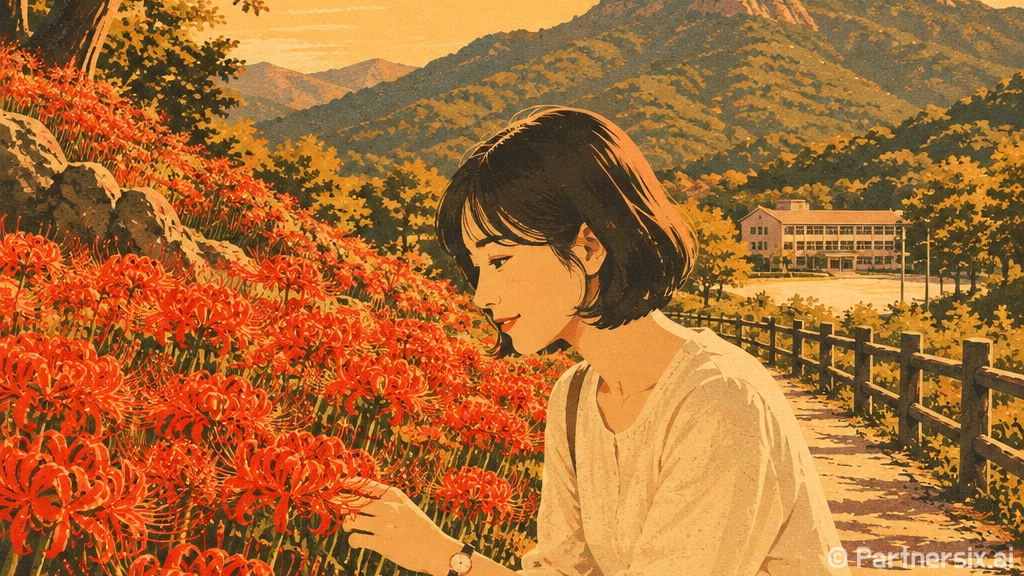 홍성 석당산 꽃무릇 명소 산책길