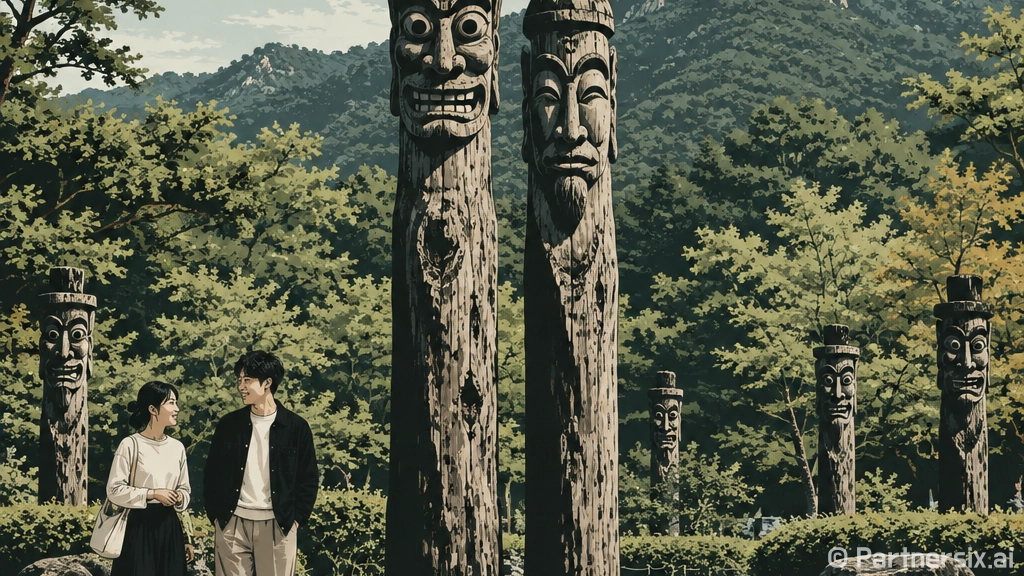 청양 칠갑산장승공원 가을 산책 명소