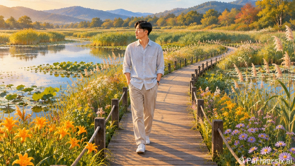 가을 산책 명소 역재방죽공원 산책길